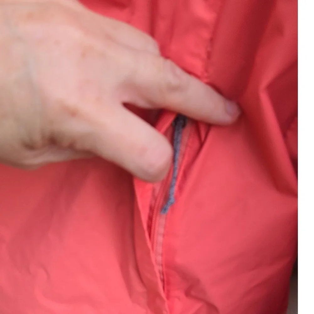 Columbia Womens 1X Arcadia II Rain Jacket Coral Pink Hooded Waterproof Shell